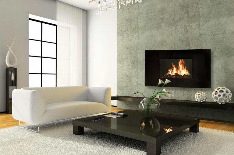 Efecto Fuego Fireside Celsi Curved - Aparto instalado y en funcionamiento